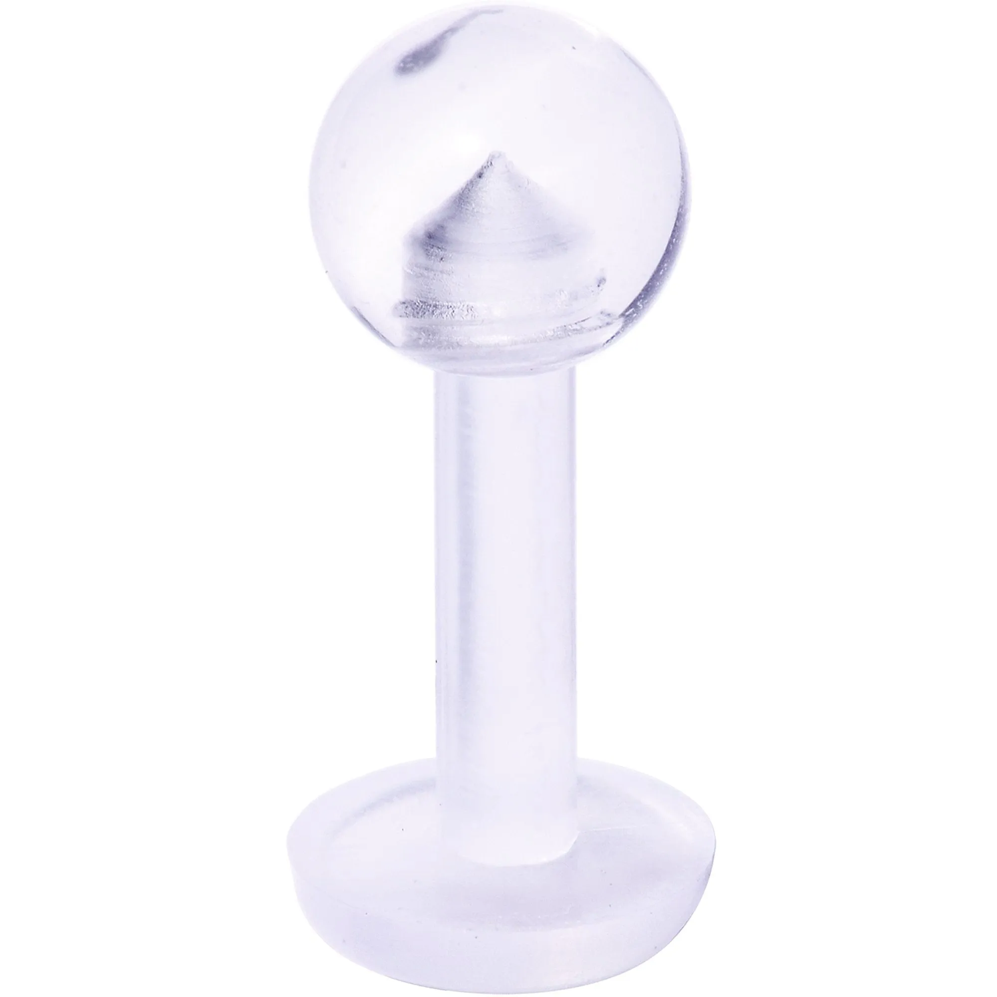 14 Gauge 1/4 Clear Flexible Bioplast Labret Monroe Retainer