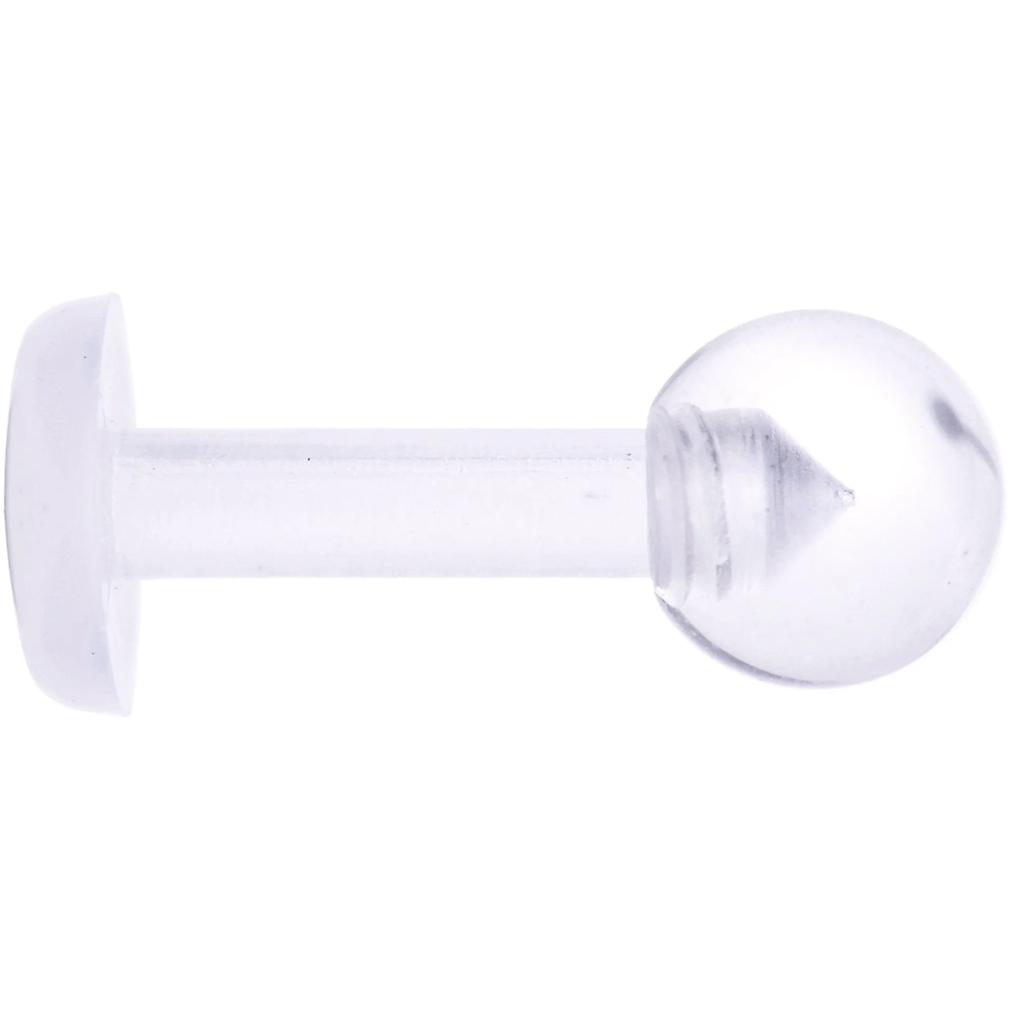 14 Gauge 1/4 Clear Flexible Bioplast Labret Monroe Retainer