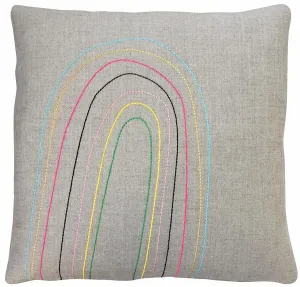 14" Rainbow Pillow