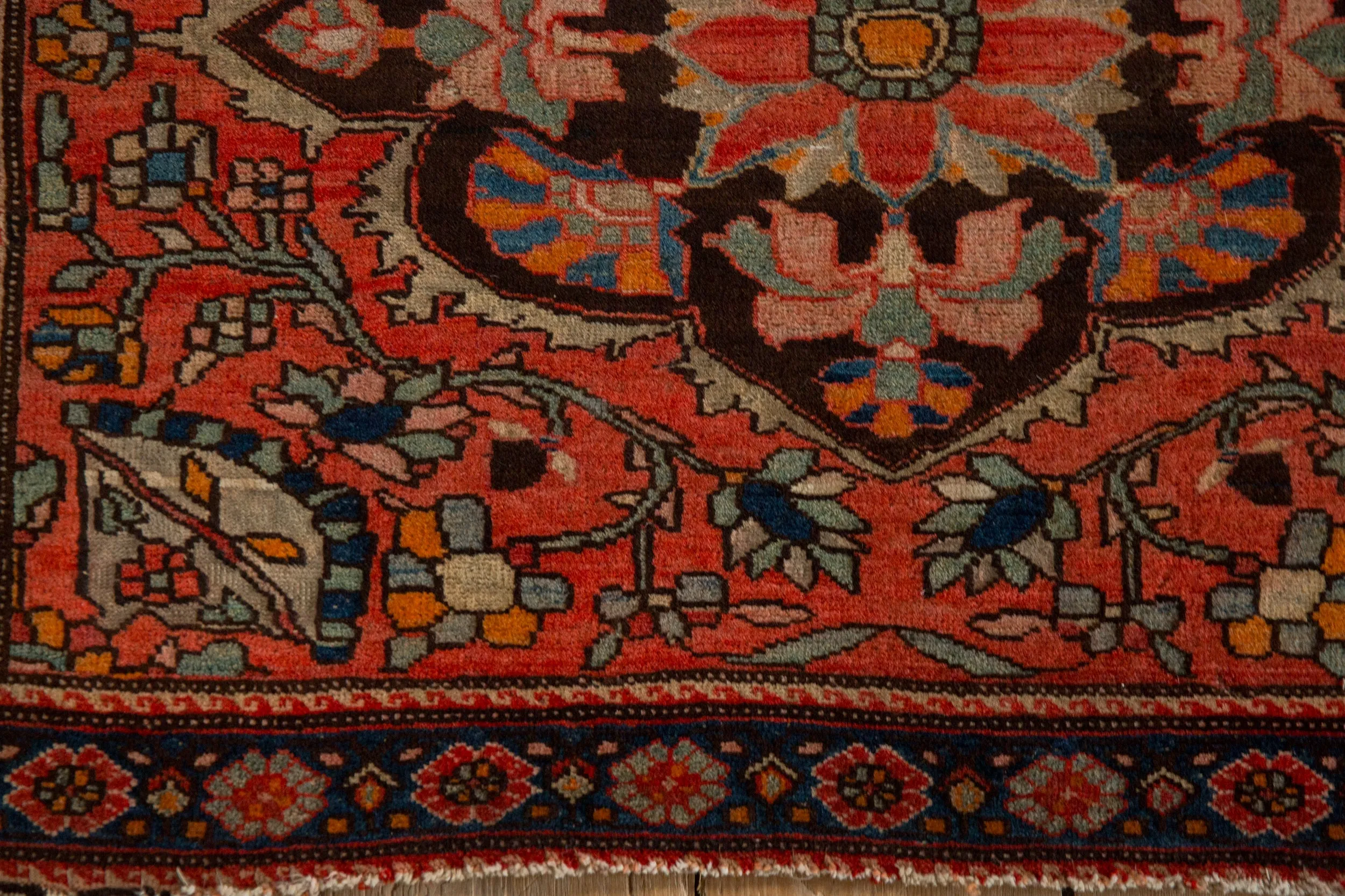 2x3 Antique Bag Face Farahan Sarouk Rug Mat
