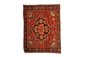 2x3 Antique Bag Face Farahan Sarouk Rug Mat