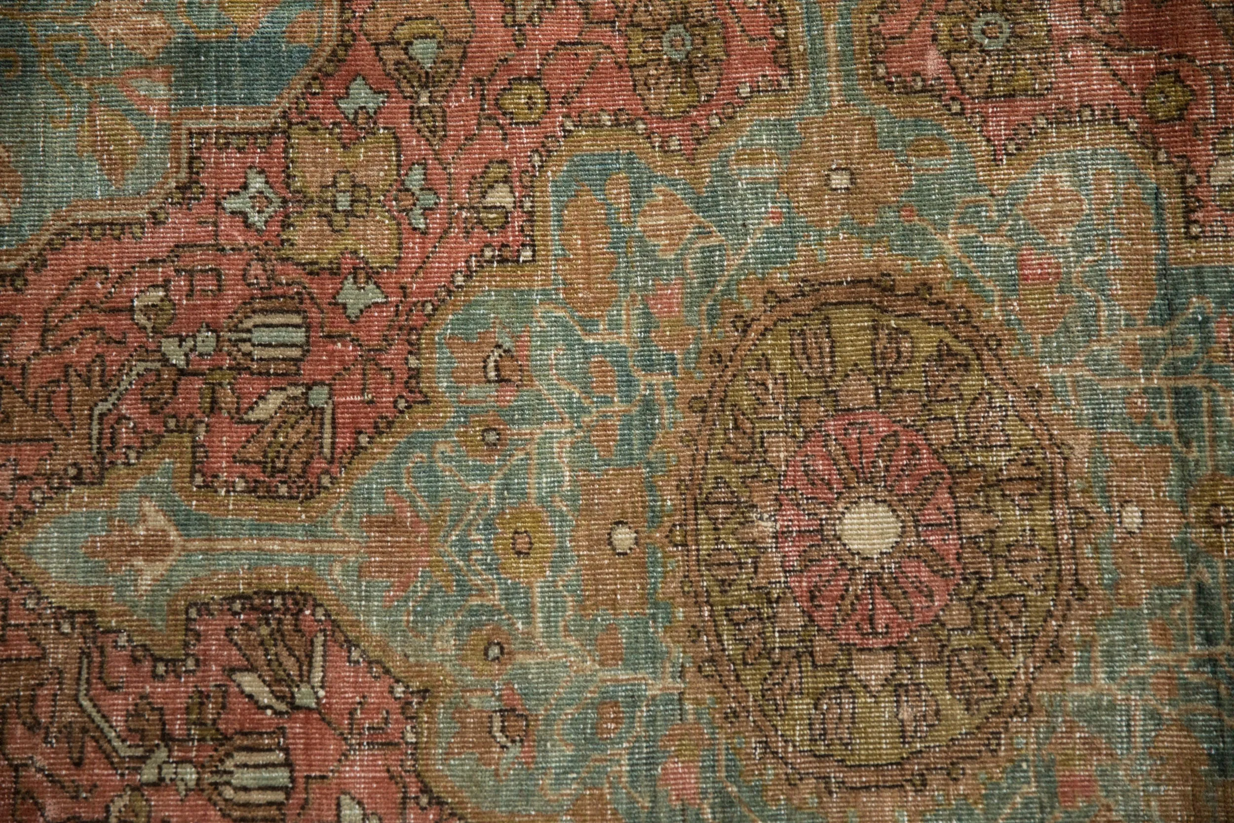 3.5x5 Antique Distressed Farahan Sarouk Rug