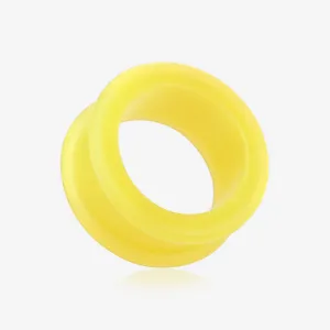 A Pair of Flexible Silicone Double Flared Ear Gauge Tunnel Plug