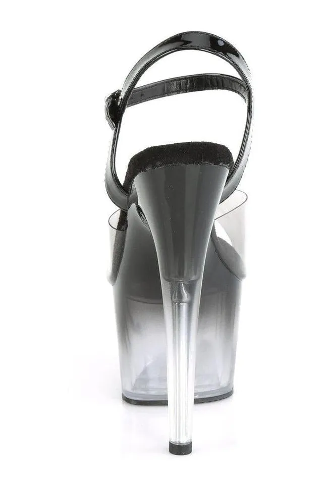 ADORE-708T-2 Sandal | Black Vinyl