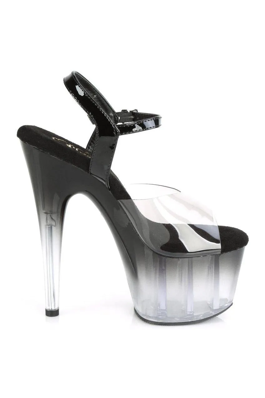 ADORE-708T-2 Sandal | Black Vinyl
