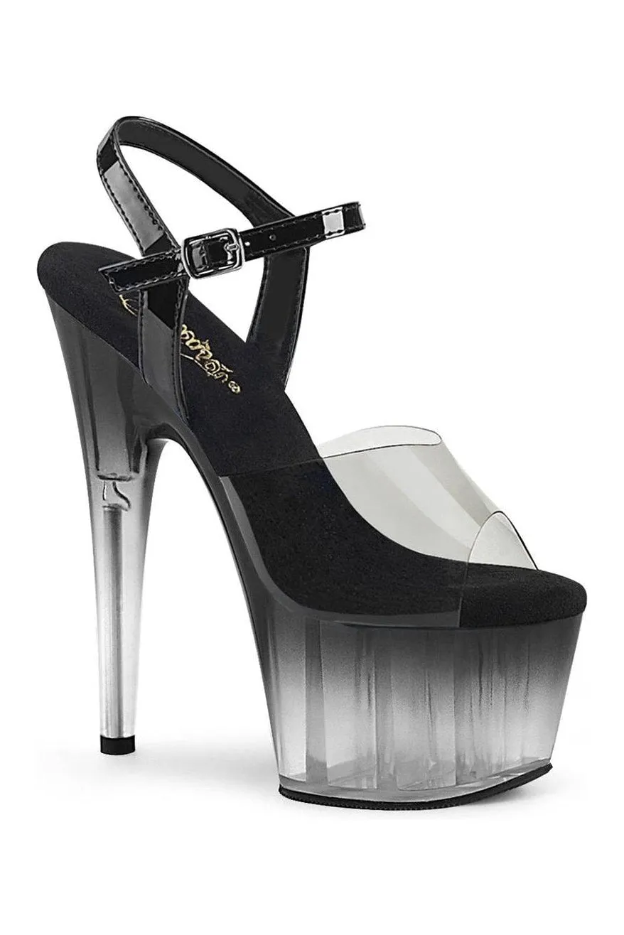 ADORE-708T-2 Sandal | Black Vinyl