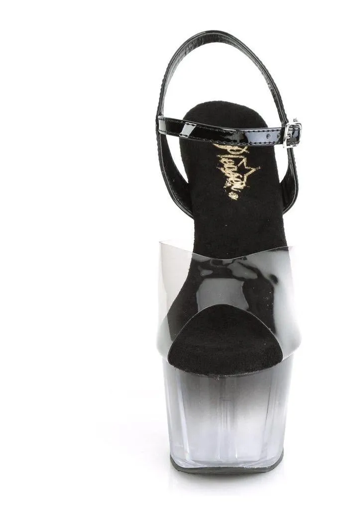 ADORE-708T-2 Sandal | Black Vinyl