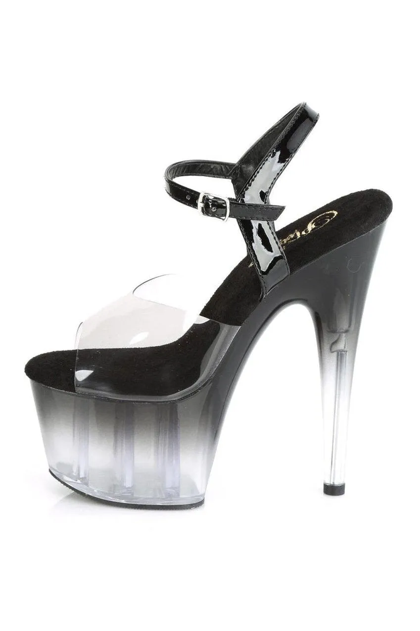 ADORE-708T-2 Sandal | Black Vinyl