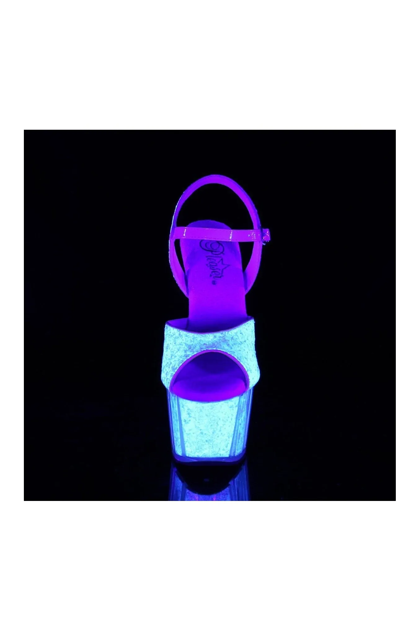 ADORE-710UVG Exotic Sandal | Neon Glitter