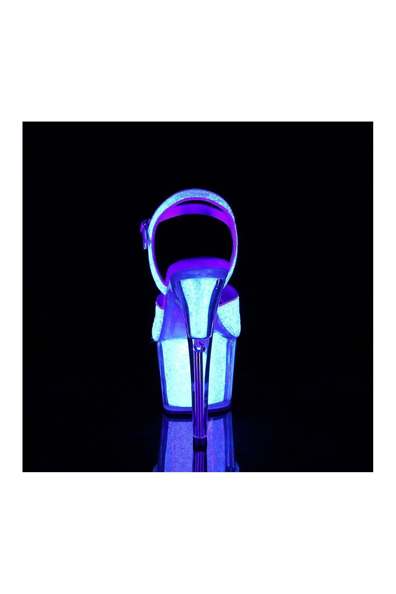 ADORE-710UVG Exotic Sandal | Neon Glitter