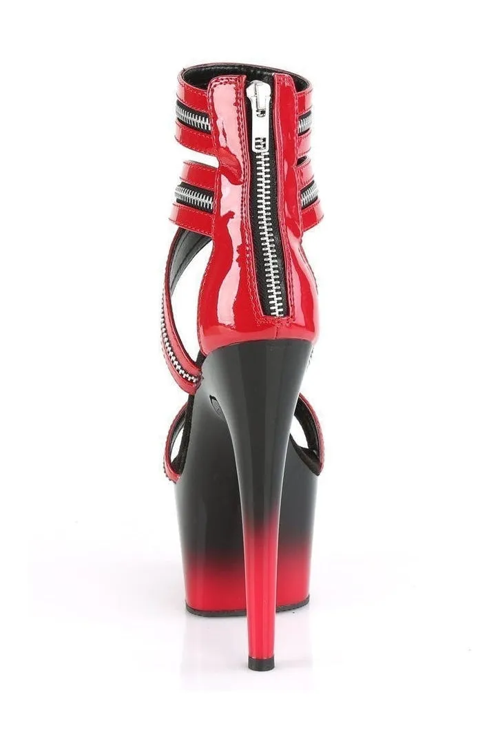 ADORE-766 Exotic Sandal | Red Patent