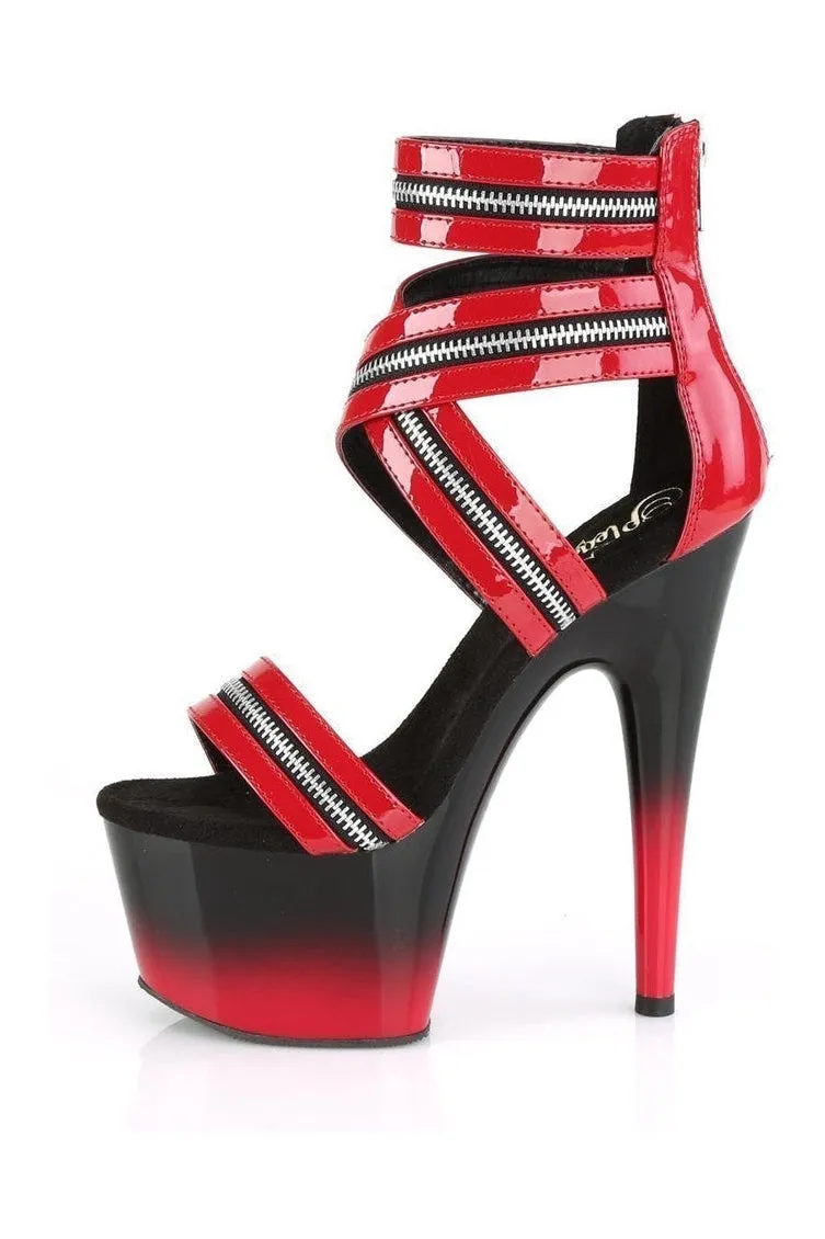 ADORE-766 Exotic Sandal | Red Patent
