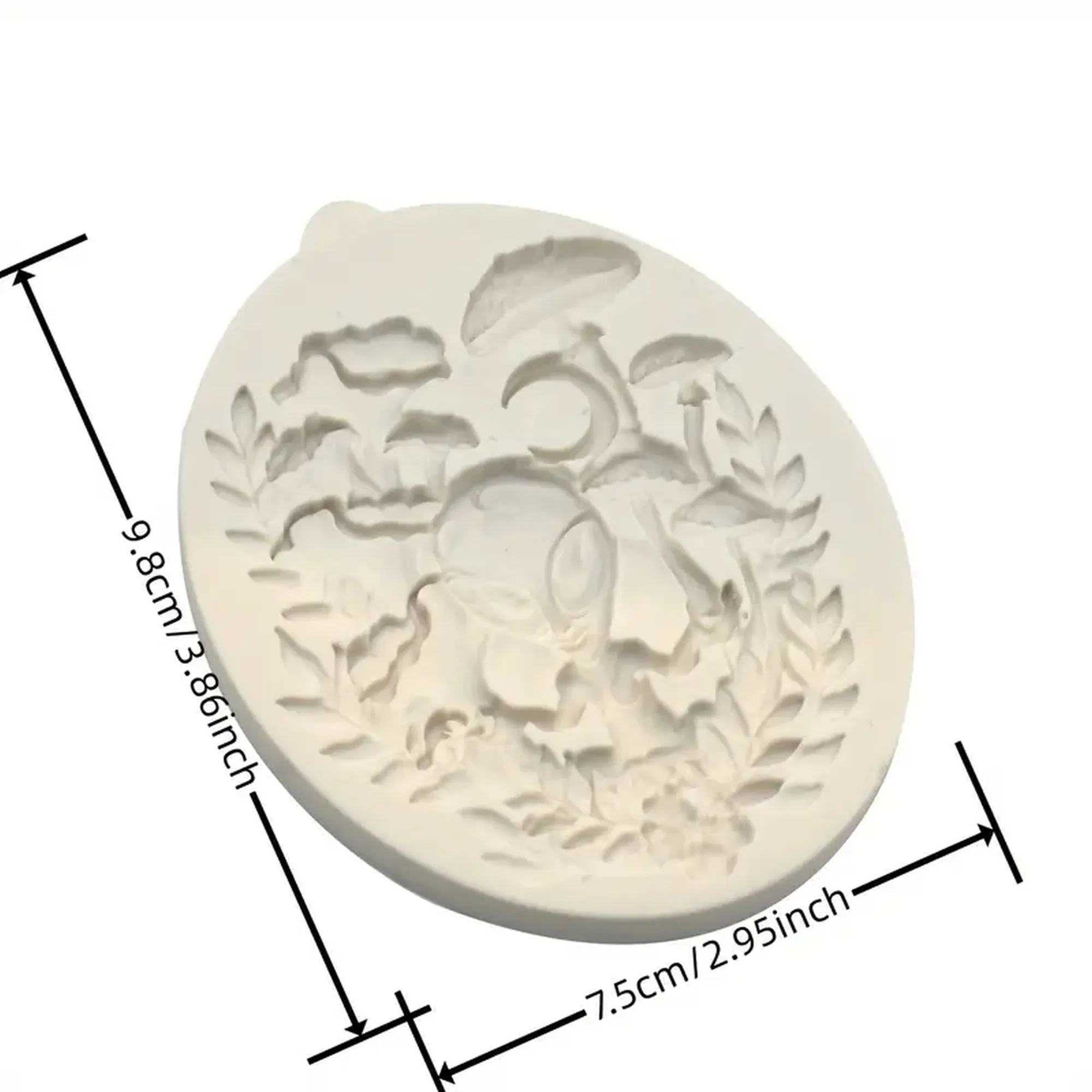 Alien and Mushroom Silicone Mold Cake Decorating Tool for Crafts, Resin, Polymer Clay.
