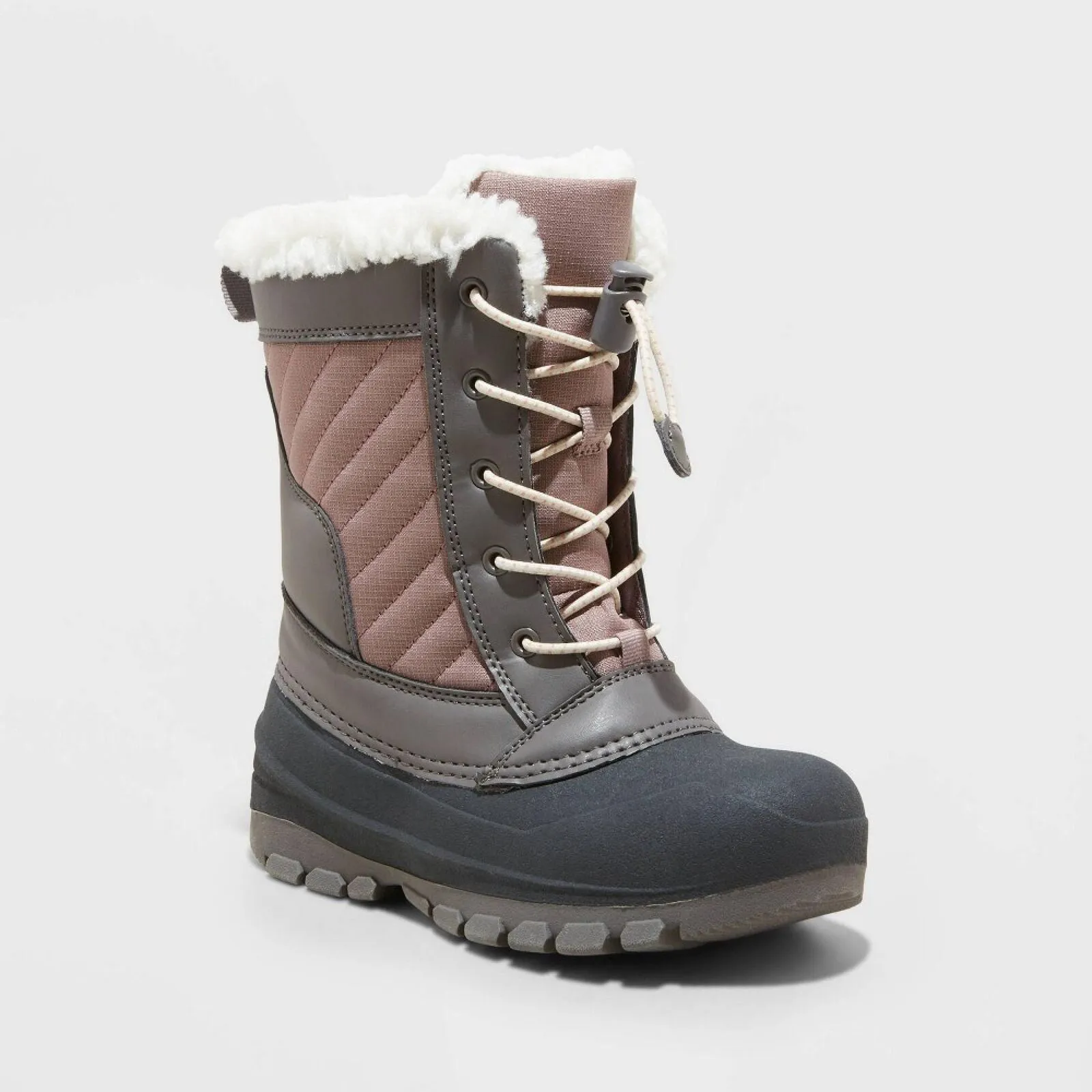 All In Motion Girls' Skylar Winter Boots 88236452 Blush Brown Black 1