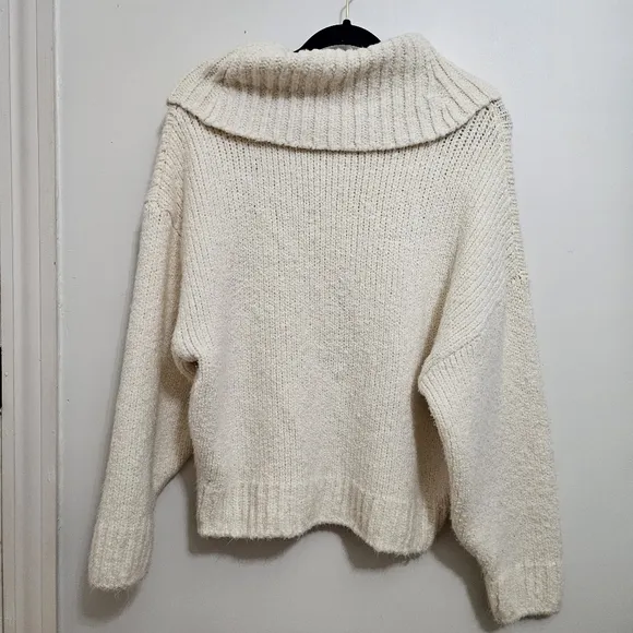Anthropologie Pilcro Turtleneck Sweater in Ivory