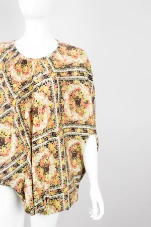 Asymmetrical Floral Tee