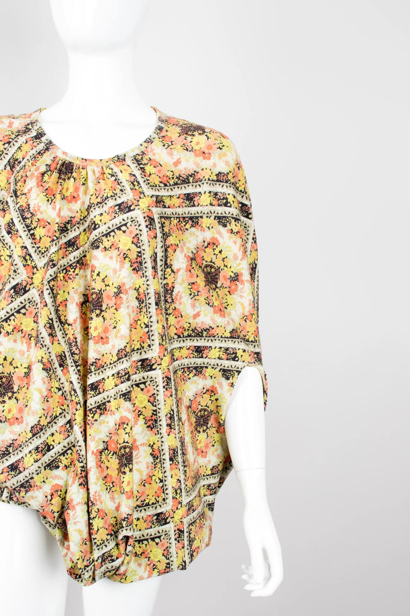 Asymmetrical Floral Tee