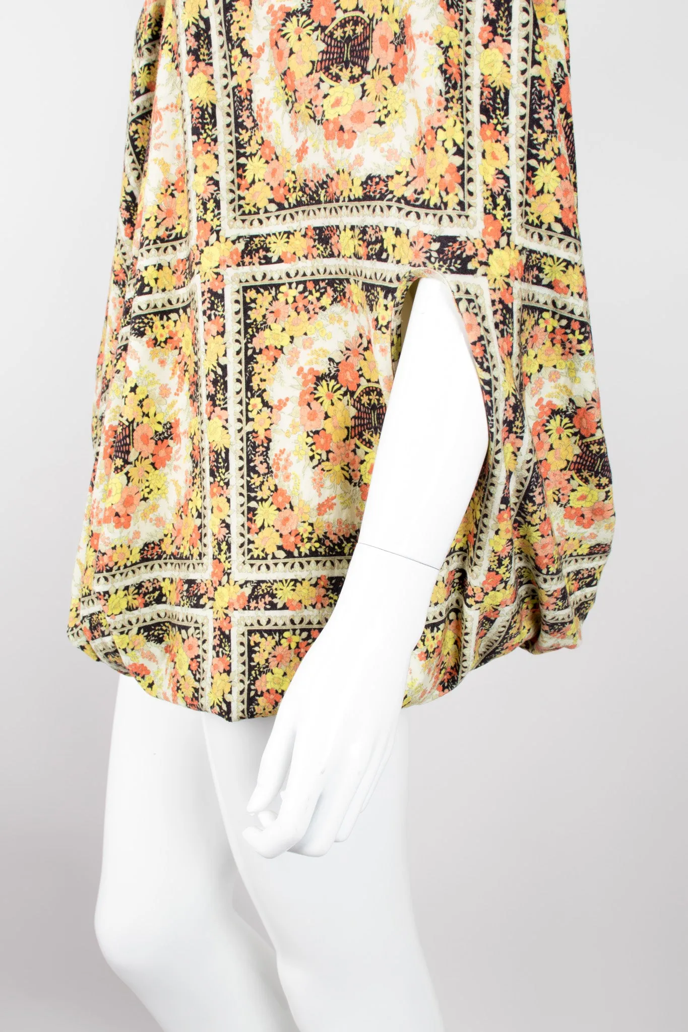 Asymmetrical Floral Tee