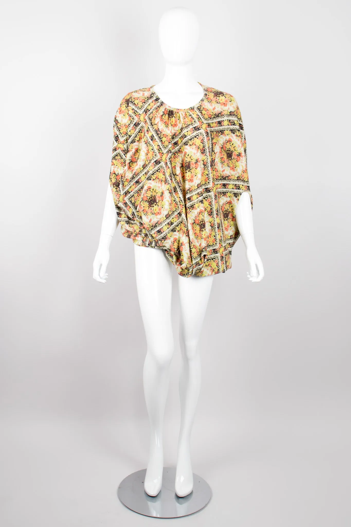 Asymmetrical Floral Tee