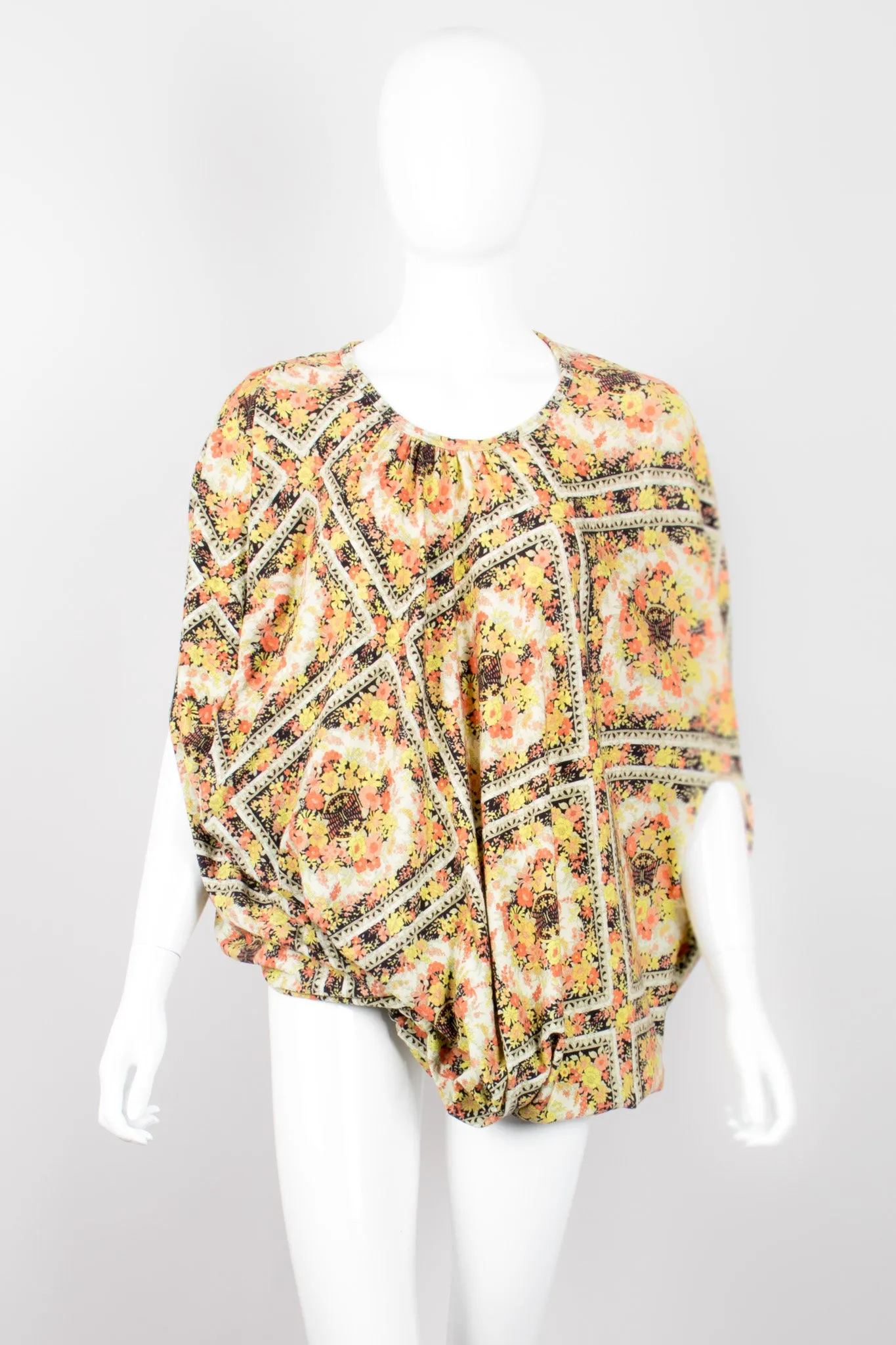 Asymmetrical Floral Tee