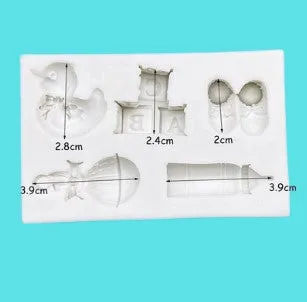 Baby Shower Silicone Fondant Mould