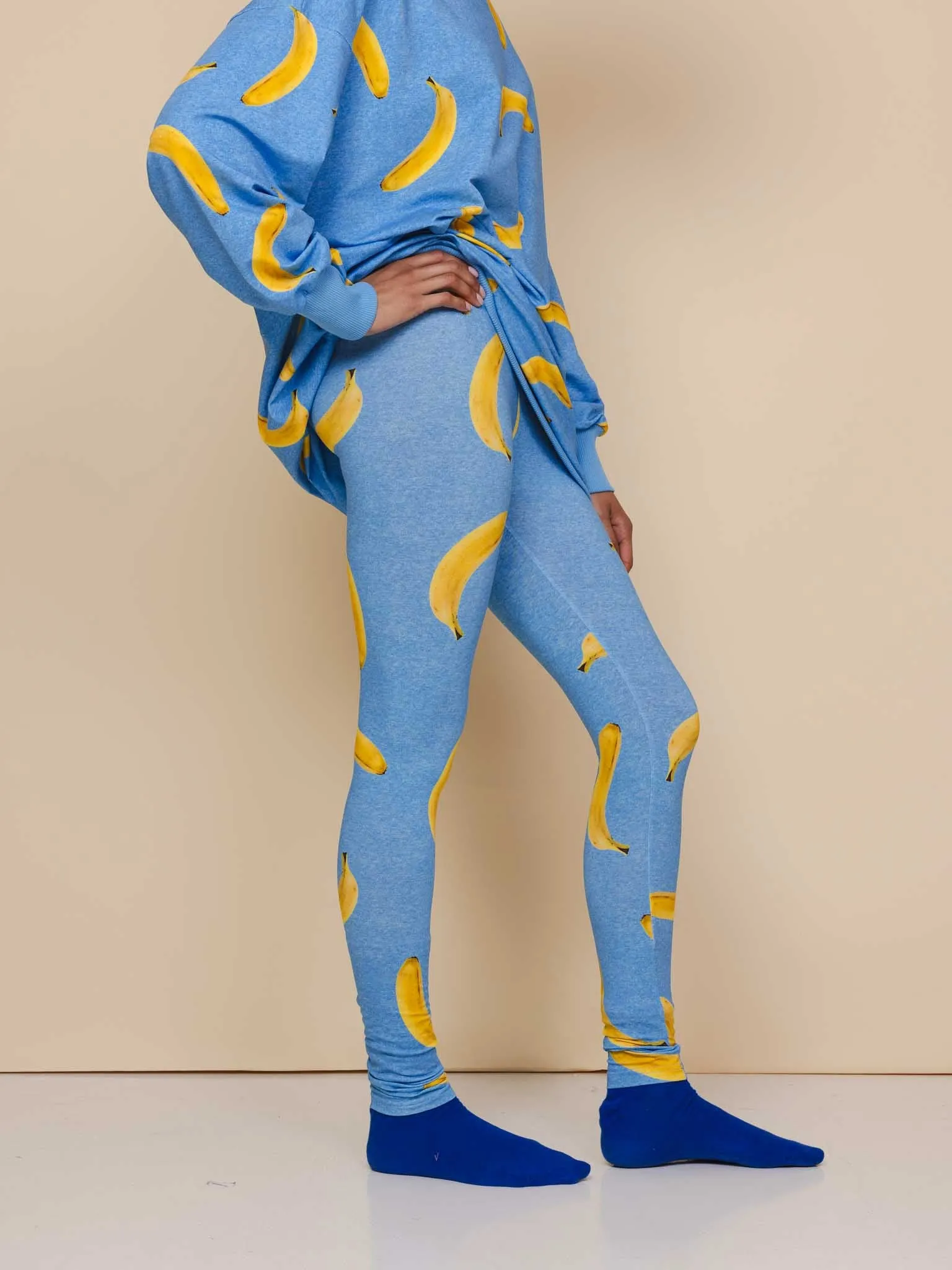 Banana Blue Sweater Dress en Legging set Dames