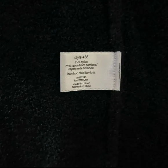 Barefoot Dreams Bamboo Chic Light Calypso Ombre Cardigan in Gray &amp; Black sz S/M