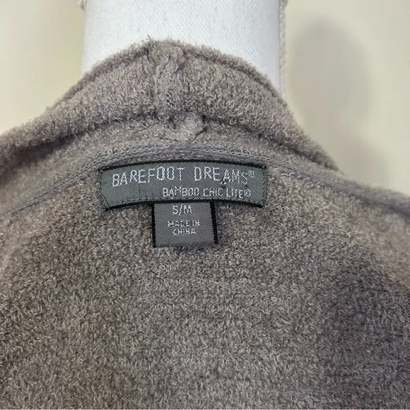 Barefoot Dreams Bamboo Chic Light Calypso Ombre Cardigan in Gray &amp; Black sz S/M