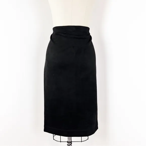 BCBG MAXAZRIA • Lyric Faux Suede Pencil Skirt • L