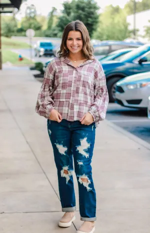 Berry Glad It's Fall Flannel