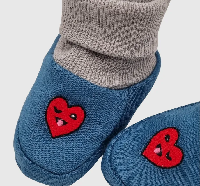 Best Friend Organic Booties Heart