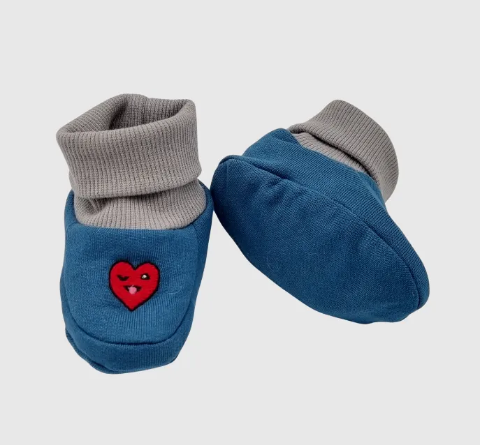 Best Friend Organic Booties Heart