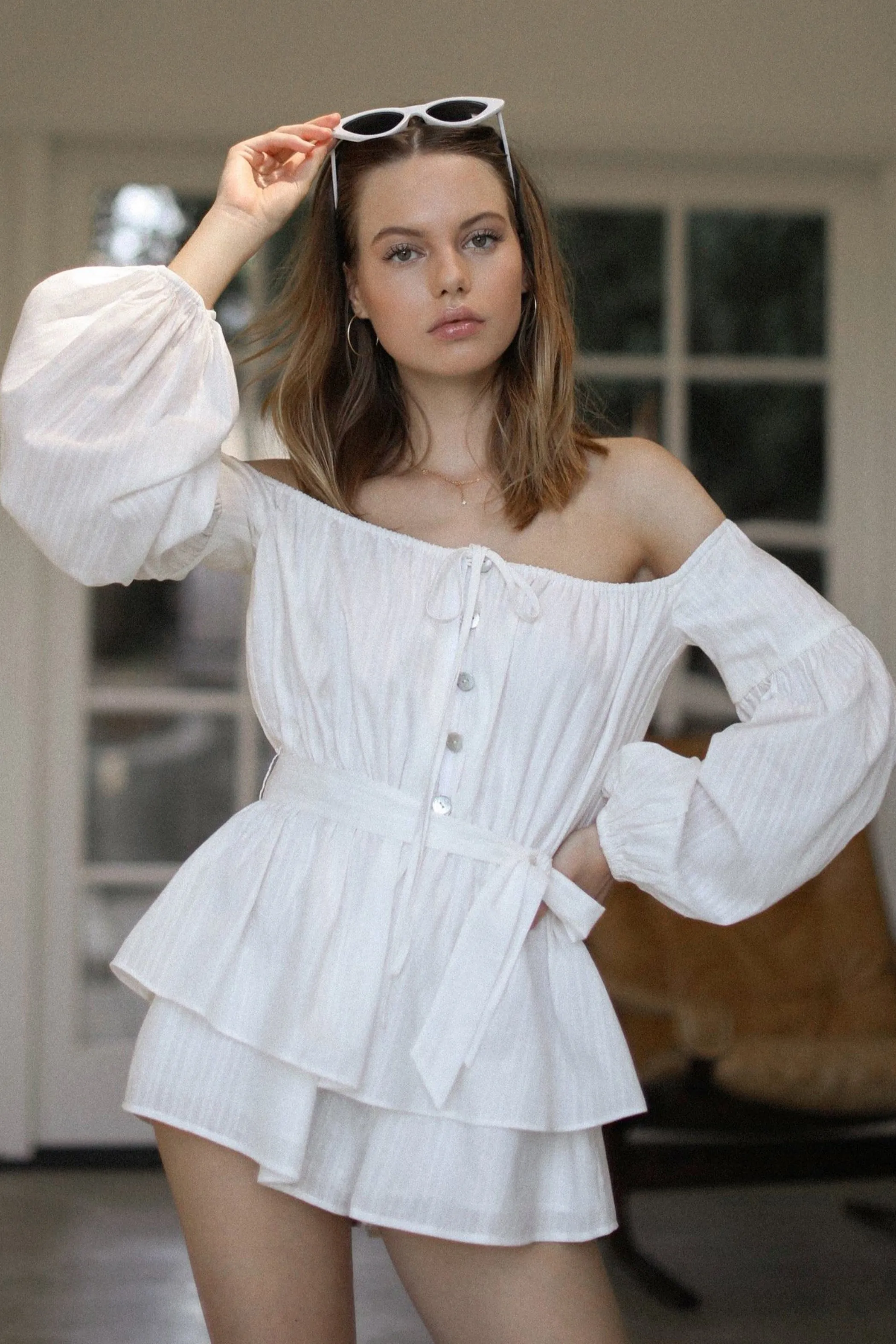 Bianca Romper - Ivory