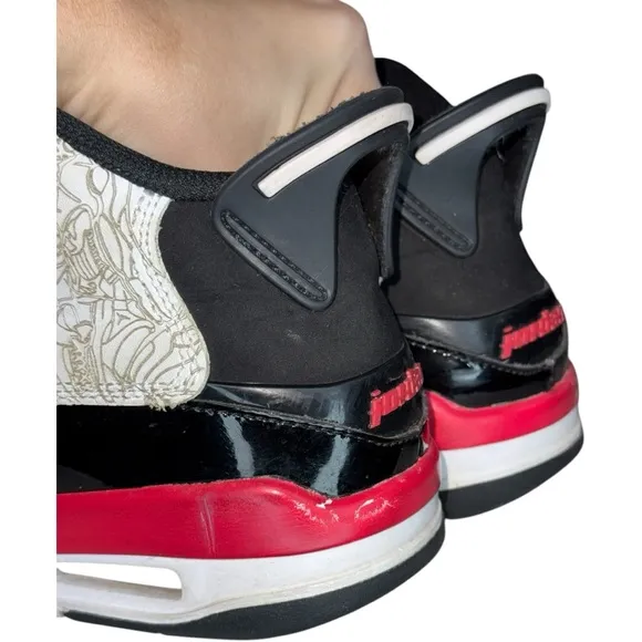 Big Boys Nike Air Jordan Black/Red/White “Dub Zero” Sneakers - 4Y