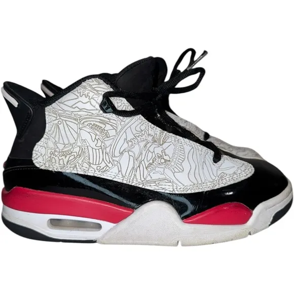 Big Boys Nike Air Jordan Black/Red/White “Dub Zero” Sneakers - 4Y