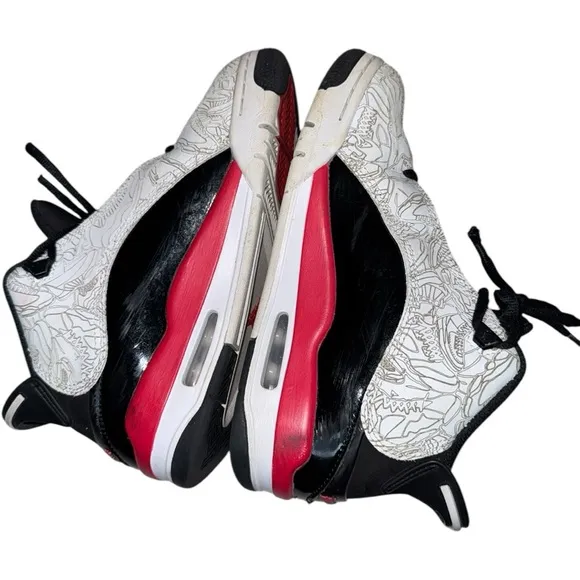 Big Boys Nike Air Jordan Black/Red/White “Dub Zero” Sneakers - 4Y