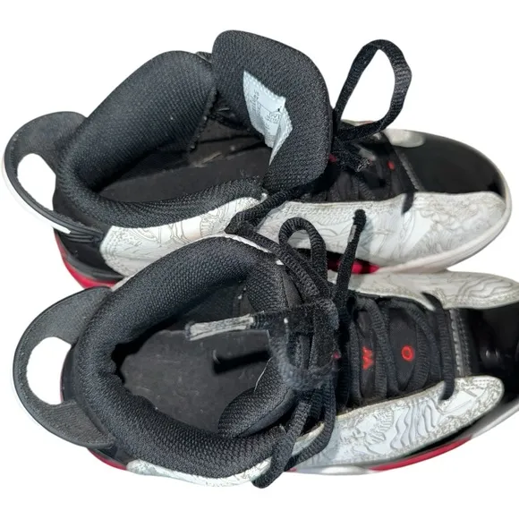 Big Boys Nike Air Jordan Black/Red/White “Dub Zero” Sneakers - 4Y