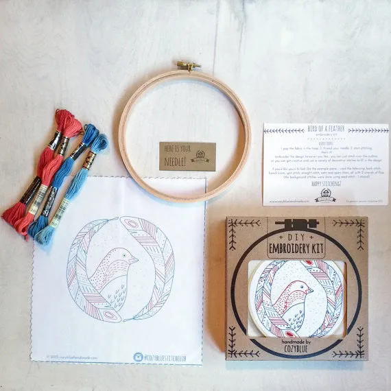 Bird of a Feather Embroidery Kit by Cozy Blue