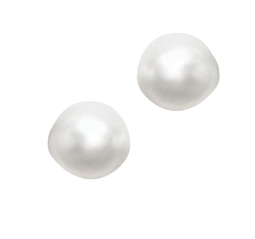 Birks Sterling 12mm Fresh Water Pearl Stud Earrings