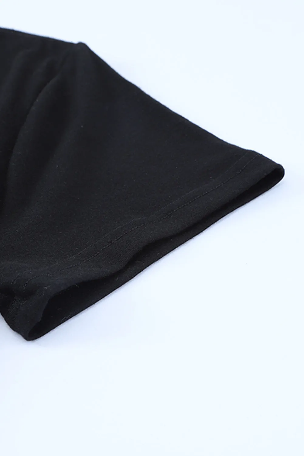 Black Short Sleeve Jogger Jumpsuit with Belt