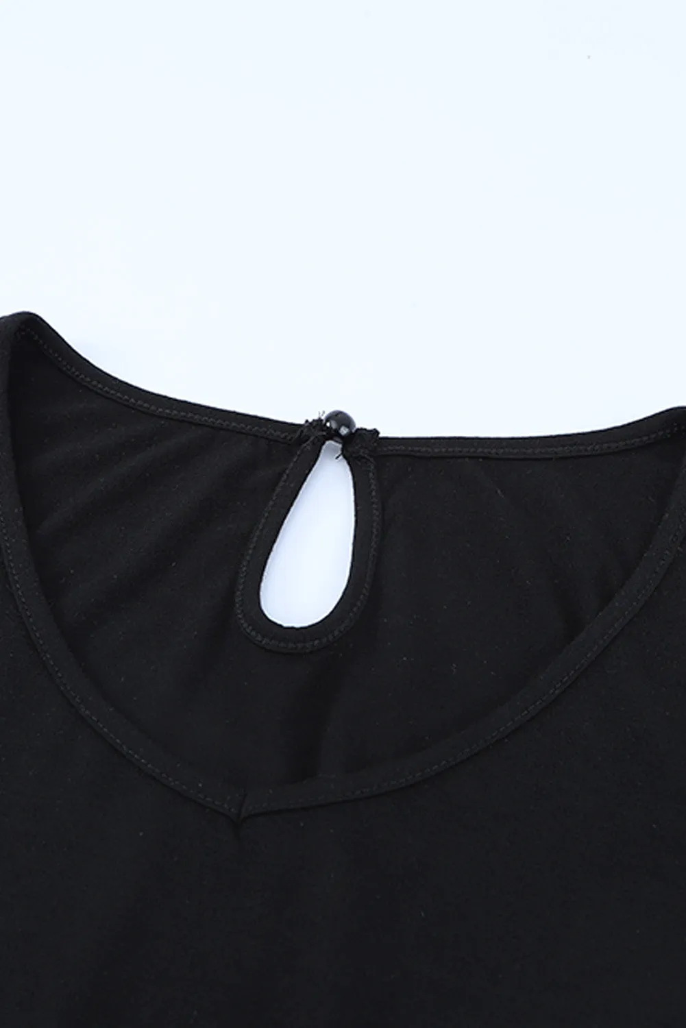 Black Short Sleeve Jogger Jumpsuit with Belt
