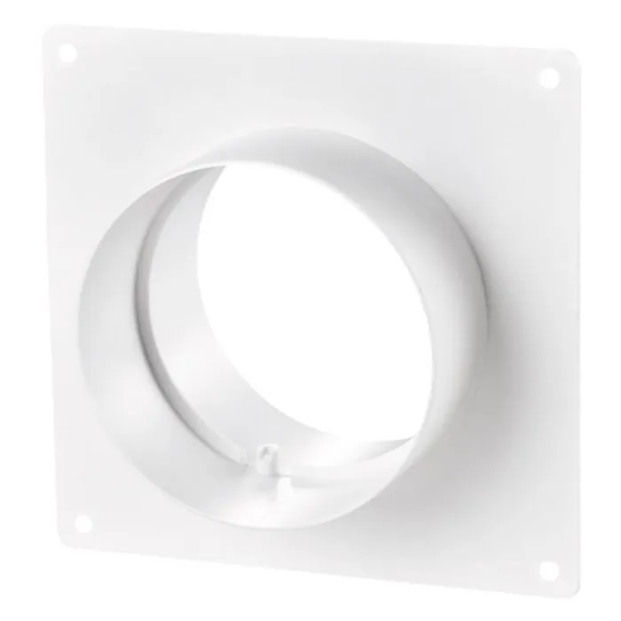 Blauberg DK-100-PVC-BLK Ventilation PVC Flexible Duct Cowled Wall Kit 4" 100mm Black