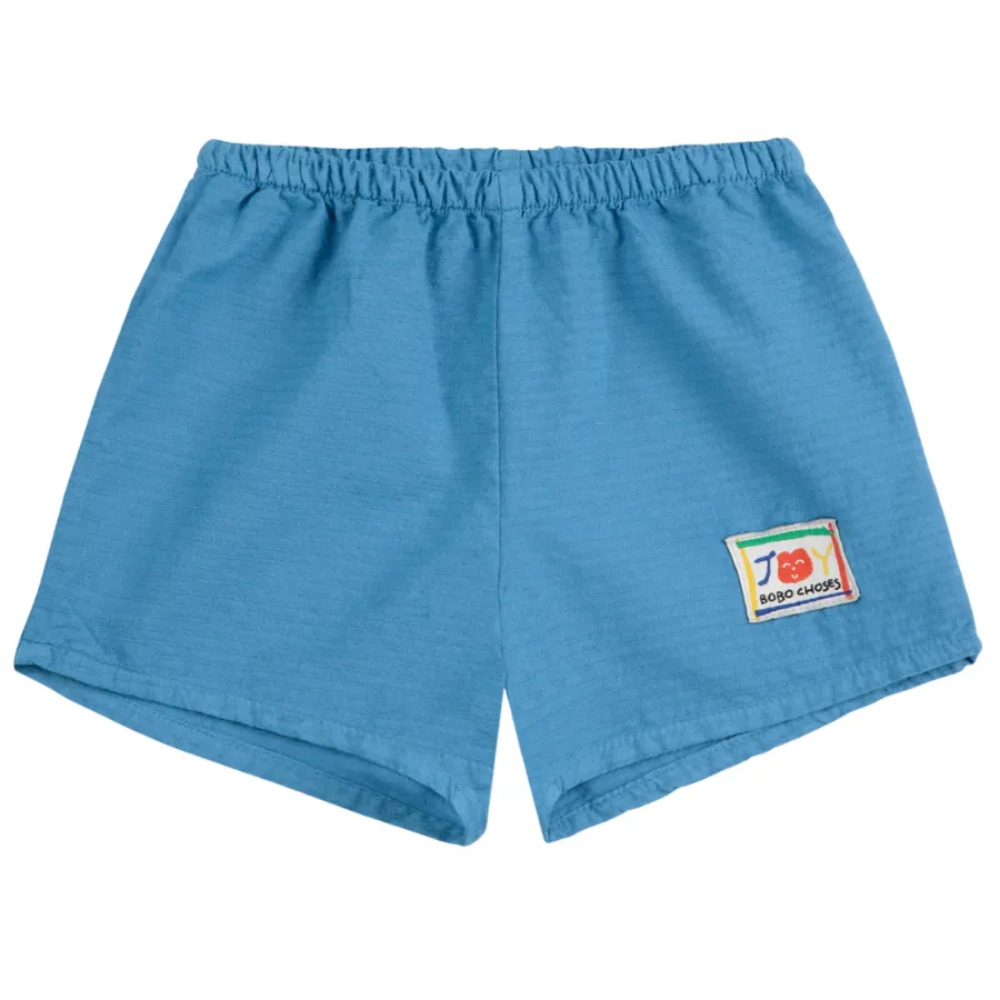 Blue Woven Shorts
