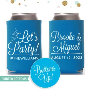 Bottom-Printed Wedding Can Cooler #150B