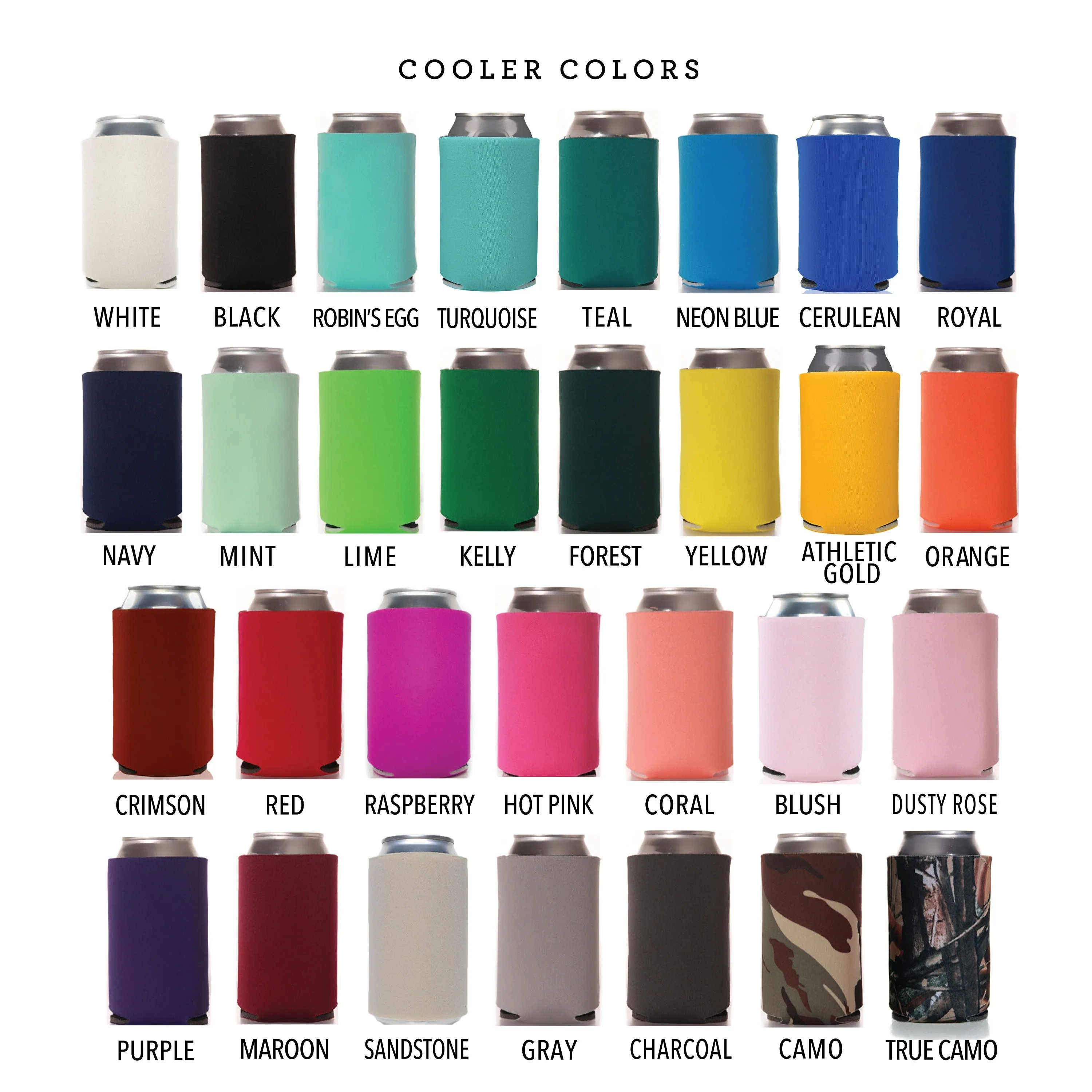 Bottom-Printed Wedding Can Cooler #150B