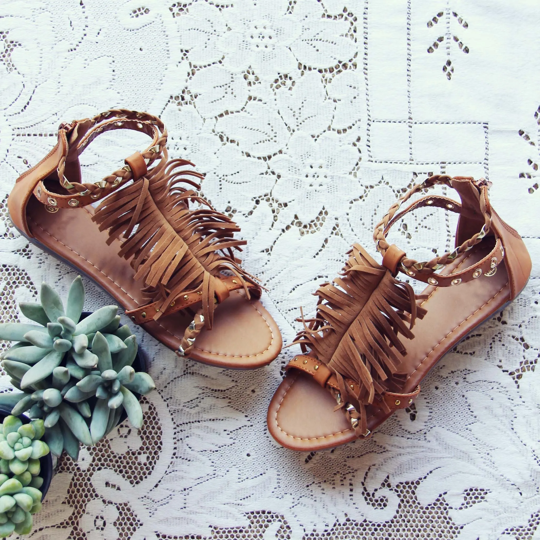 Braided Canyon Sandals in Sand