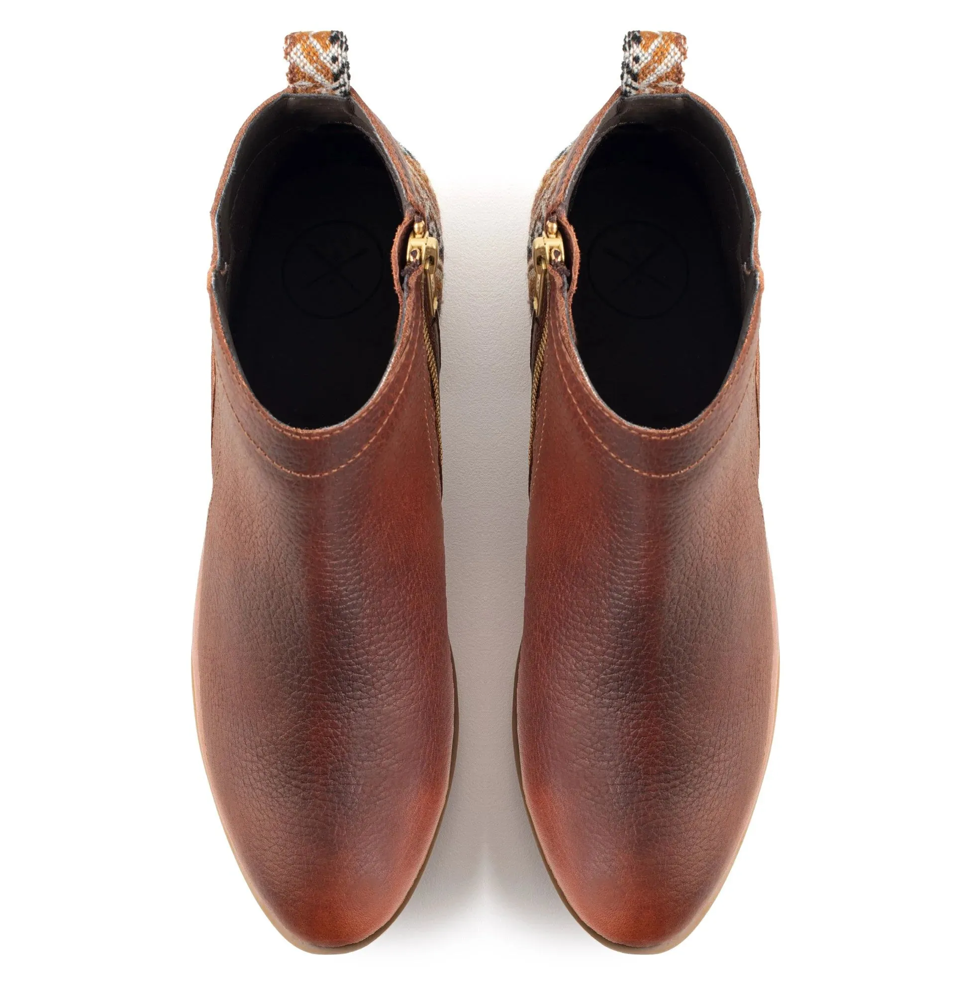 Brown Leather Bootie
