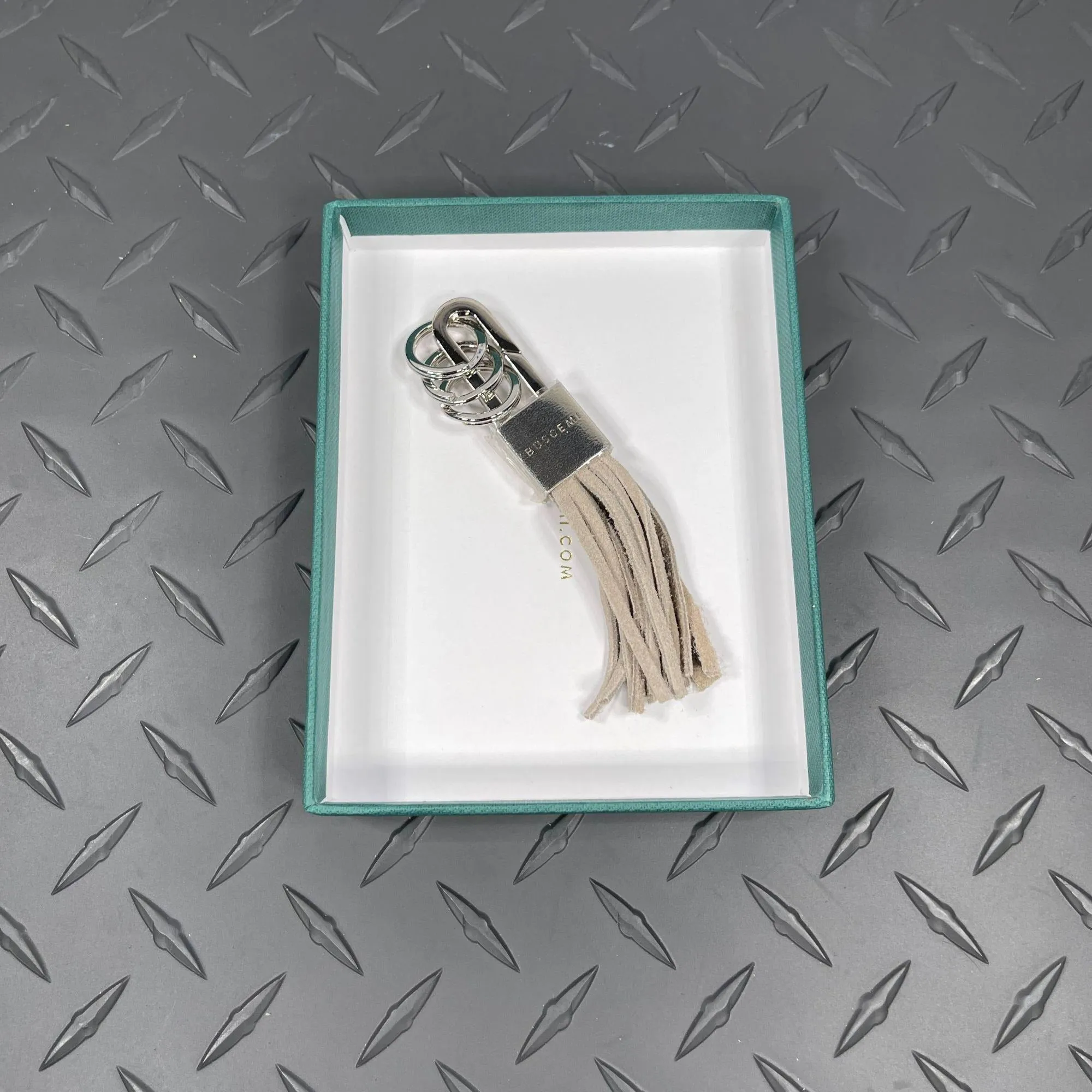 Buscemi Keyholder Lock Off White Suede