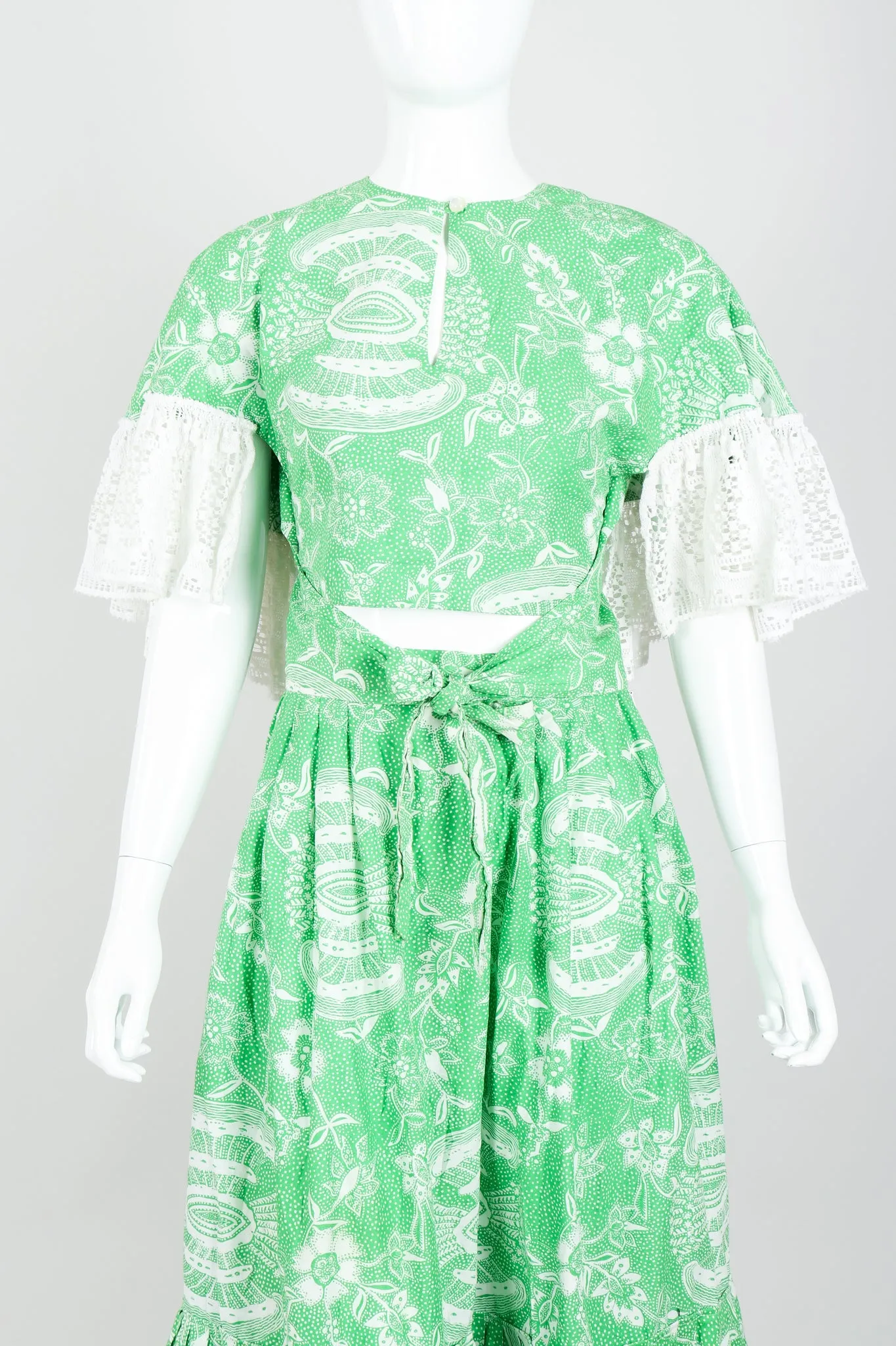Butterfly Sleeve Top & Skirt Set
