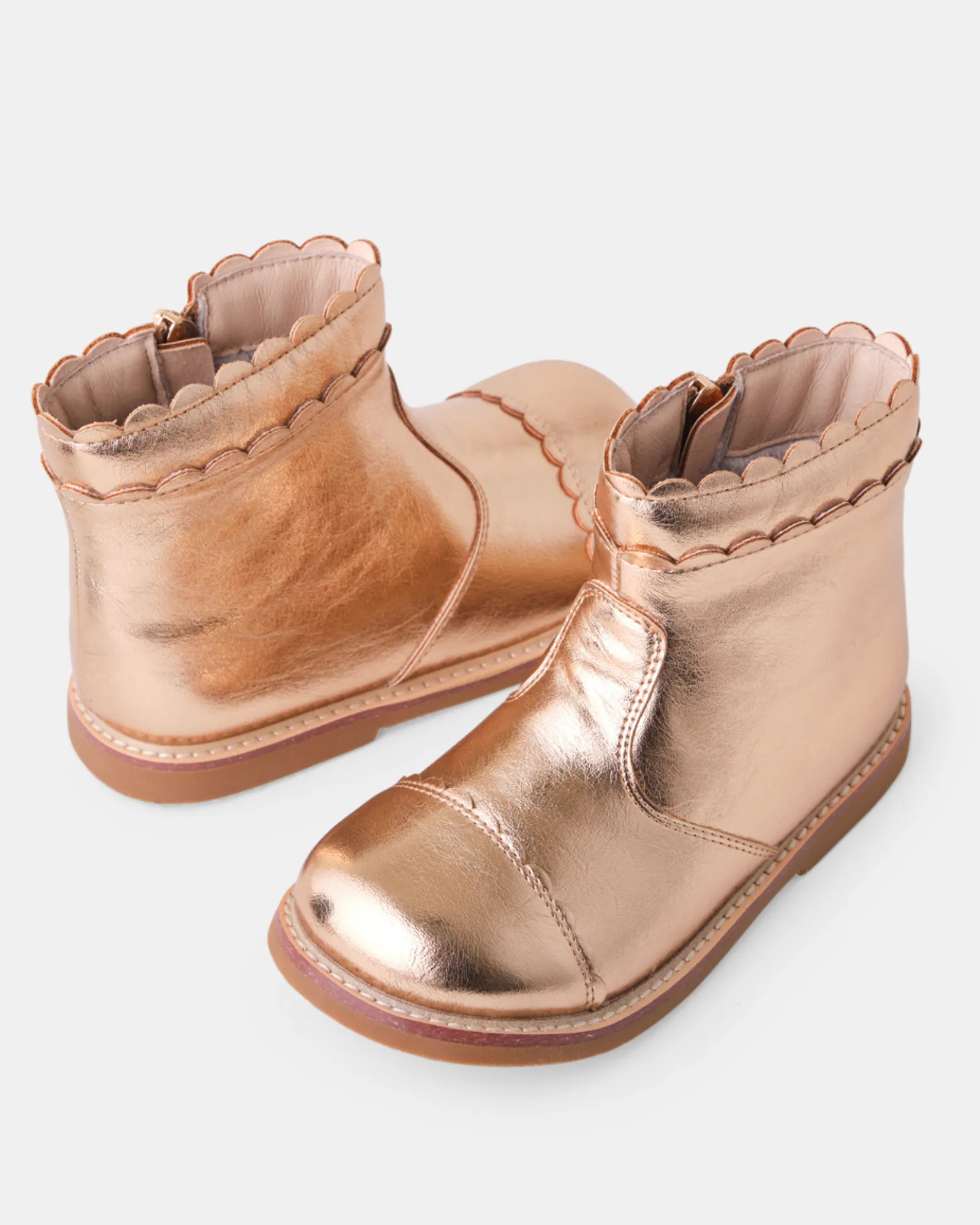 Callie Boot - Metallic Rose